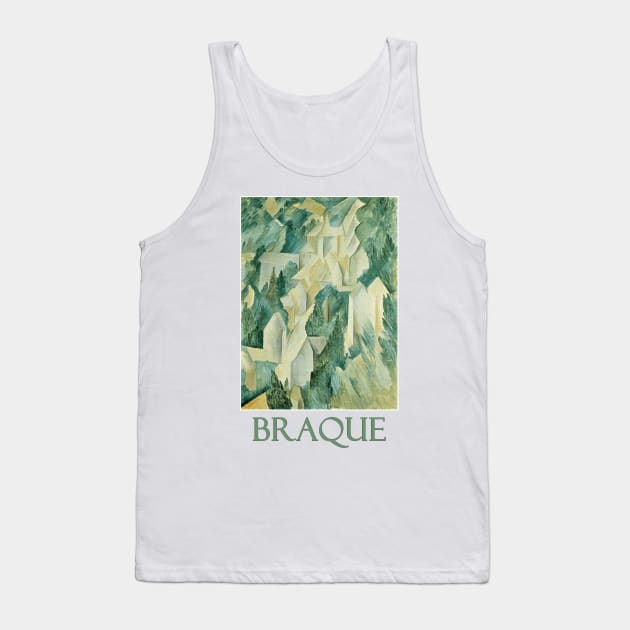 The Castle in La Roche Guyon (1909) by Georges Braque Tank Top by Naves